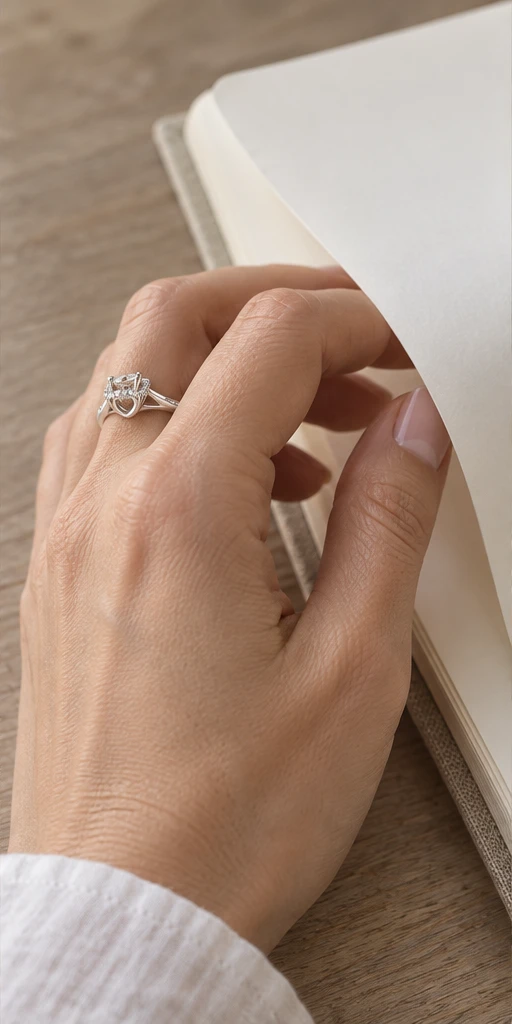 Bloom Accent Lab-Grown Diamond Ring — 1 ct editorial styling