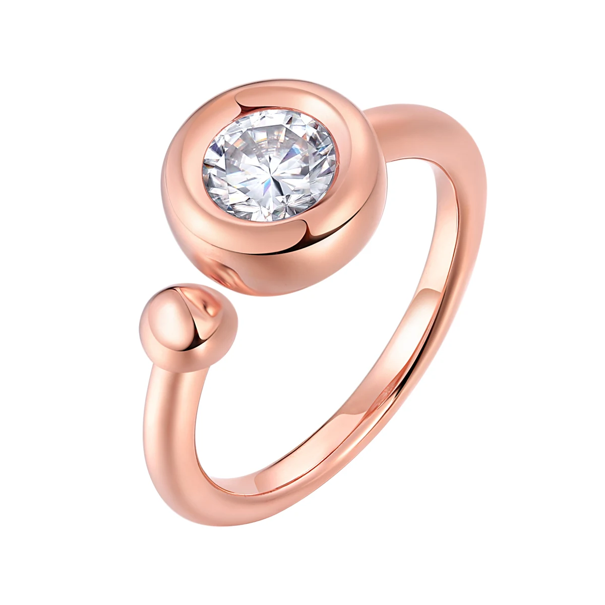 Bubble Rose Lab-Grown Diamond Ring — 1 ct — product view 1