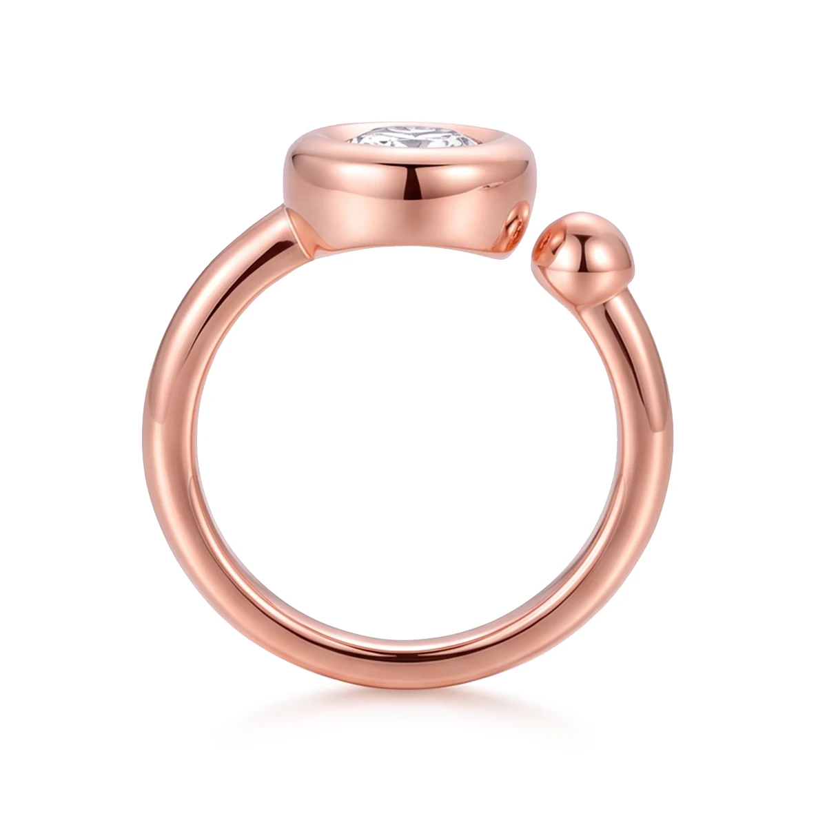 Bubble Rose Lab-Grown Diamond Ring — 1 ct — product view 2