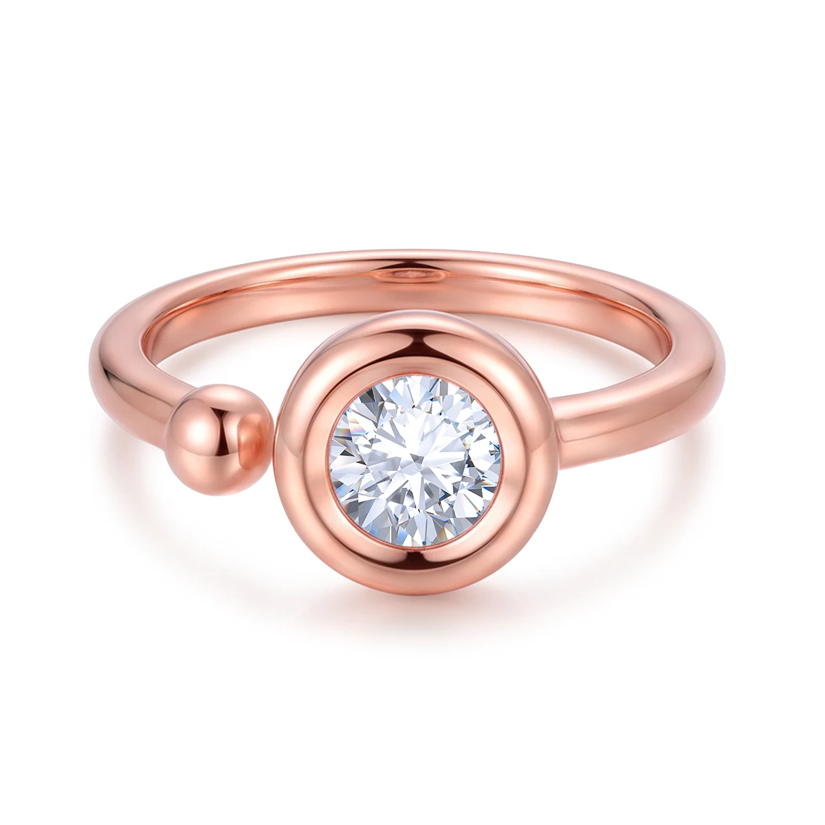 Bubble Rose Lab-Grown Diamond Ring — 1 ct — product view 3