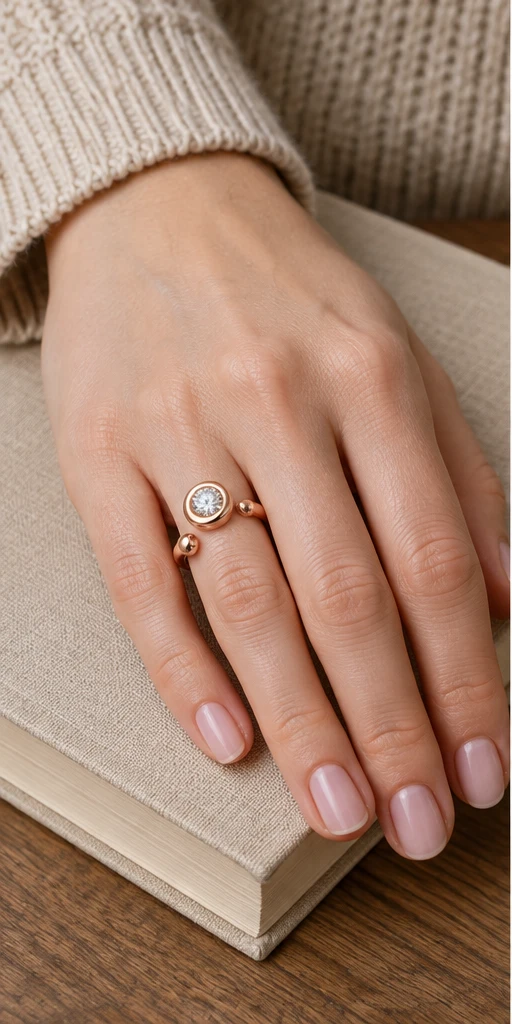 Bubble Rose Lab-Grown Diamond Ring — 1 ct styling