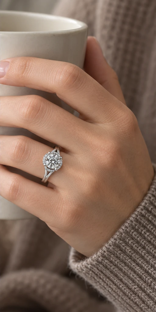 Devotion Lab-Grown Diamond Ring — 1 ct editorial styling