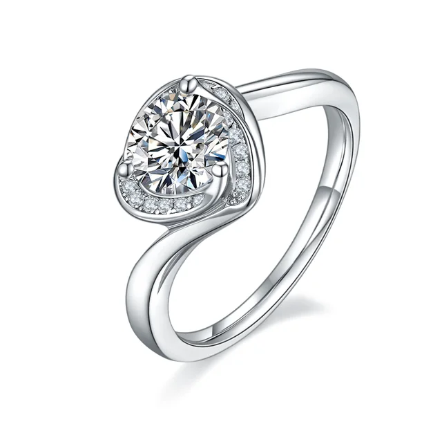 Heart Blossom Lab-Grown Diamond Ring — 1 ct