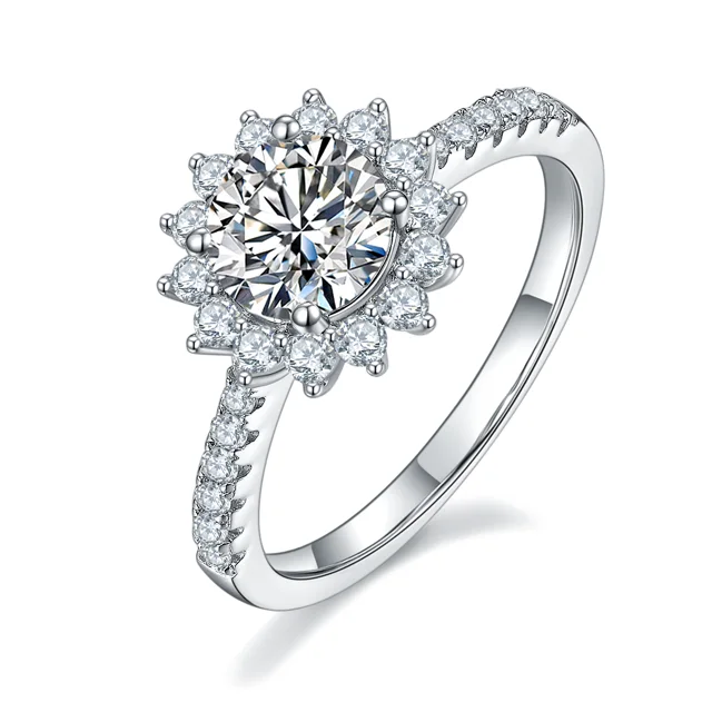 Sunflower Lab-Grown Diamond Ring — 1 ct