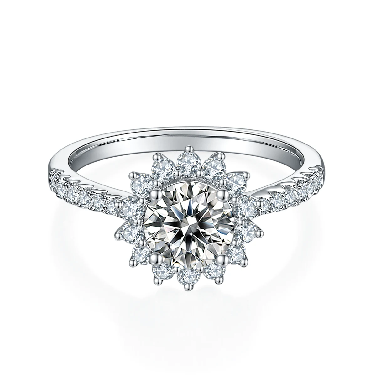 Sunflower Lab-Grown Diamond Ring — 1 ct — product view 2