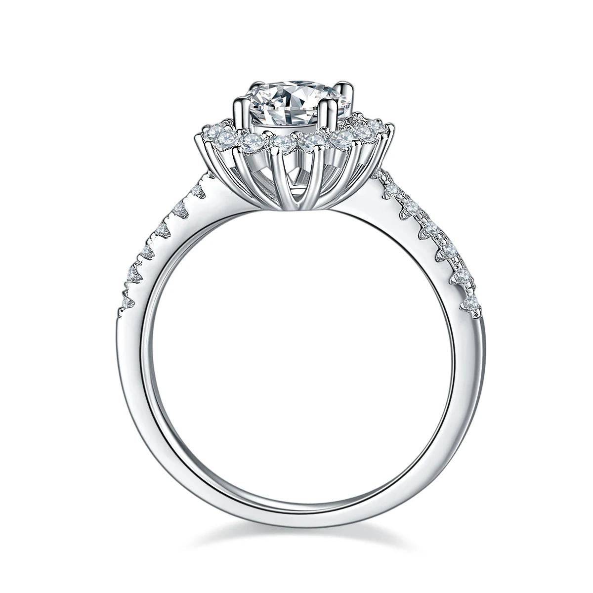 Sunflower Lab-Grown Diamond Ring — 1 ct — product view 3