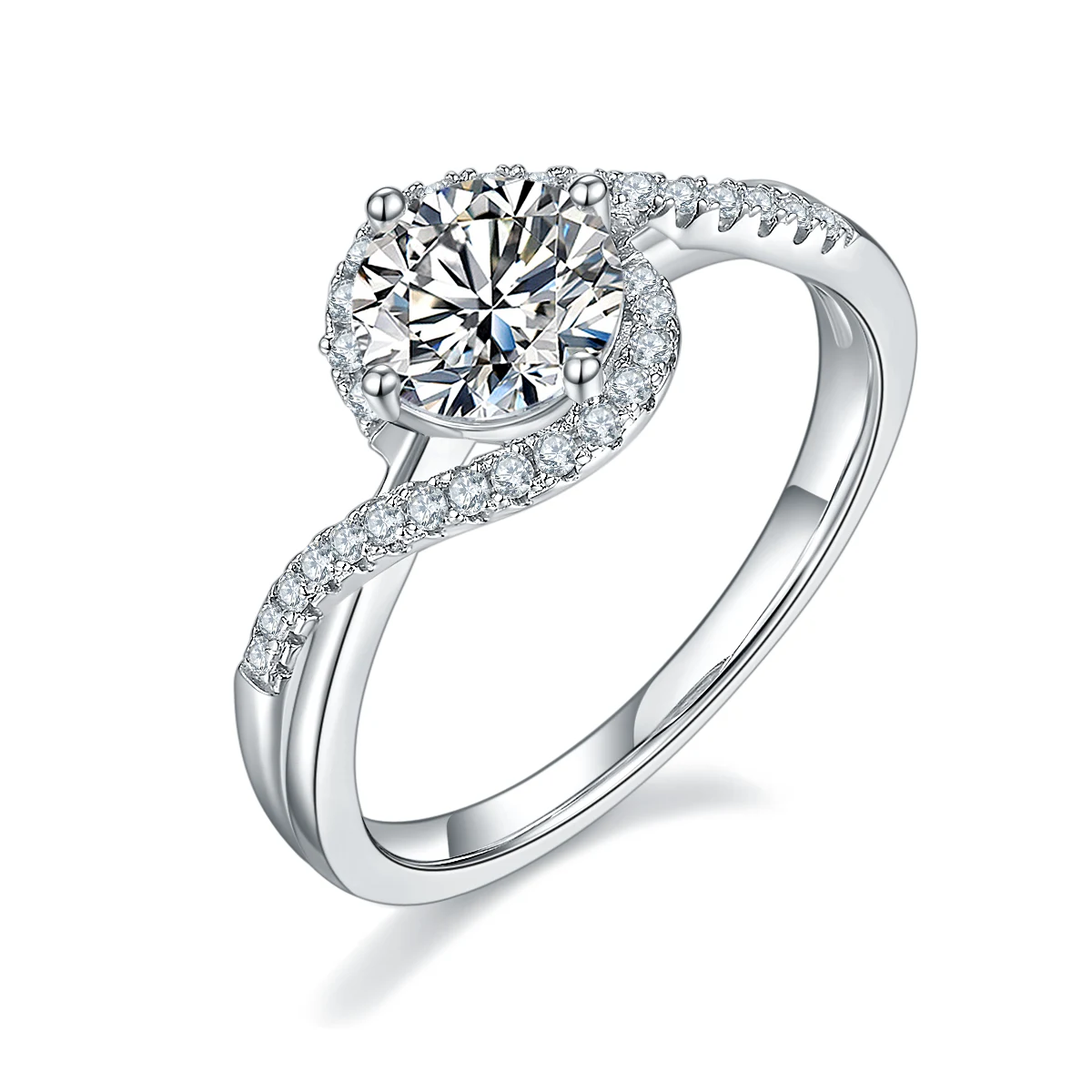 Angel Eye Lab-Grown Diamond Ring — 1 ct — product view 1