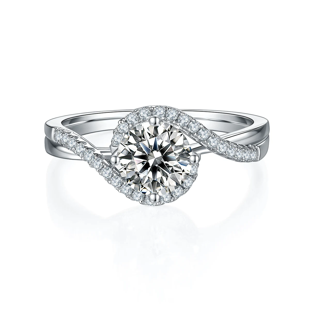 Angel Eye Lab-Grown Diamond Ring — 1 ct — product view 2