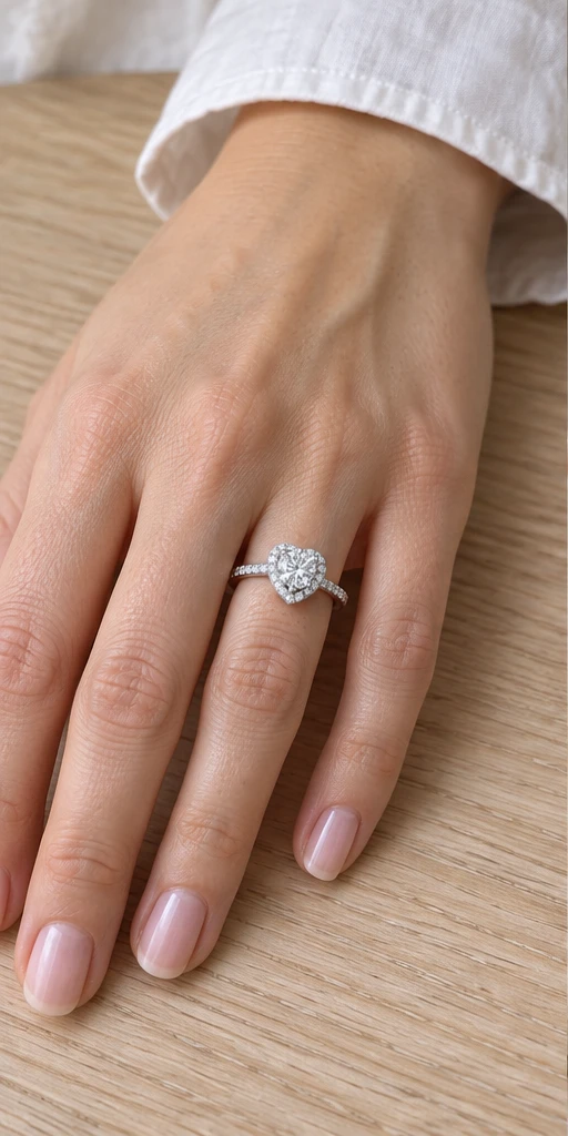 One Heart Lab-Grown Diamond Ring — 1 ct styling