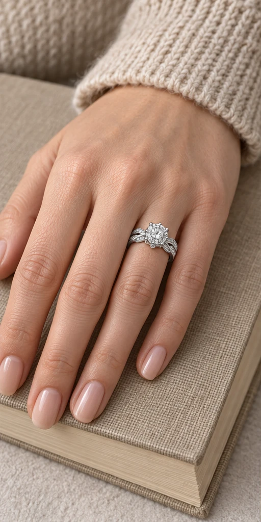 Swan Lake Lab-Grown Diamond Ring — 1 ct styling