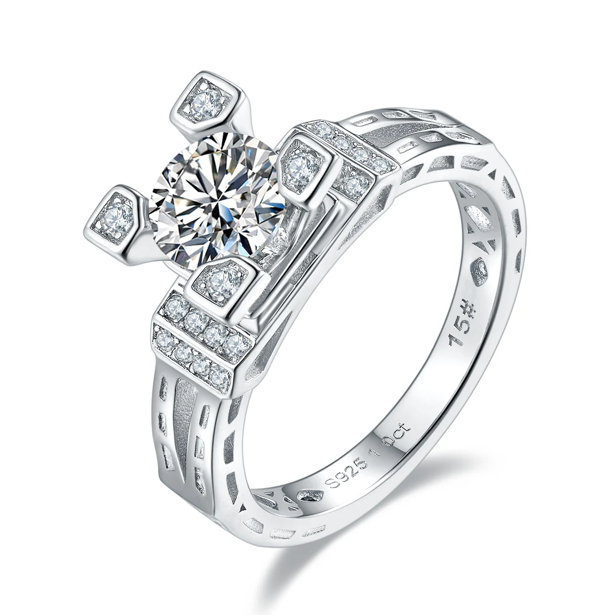 Spire Lab-Grown Diamond Ring — 1 ct — product view 1