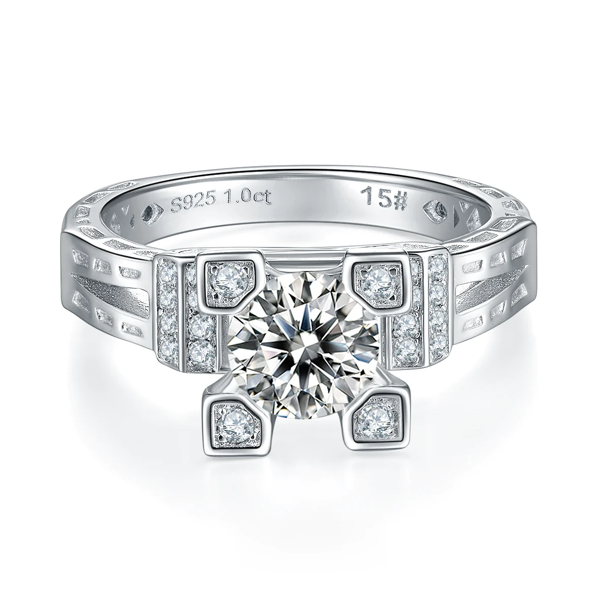 Spire Lab-Grown Diamond Ring — 1 ct — product view 2