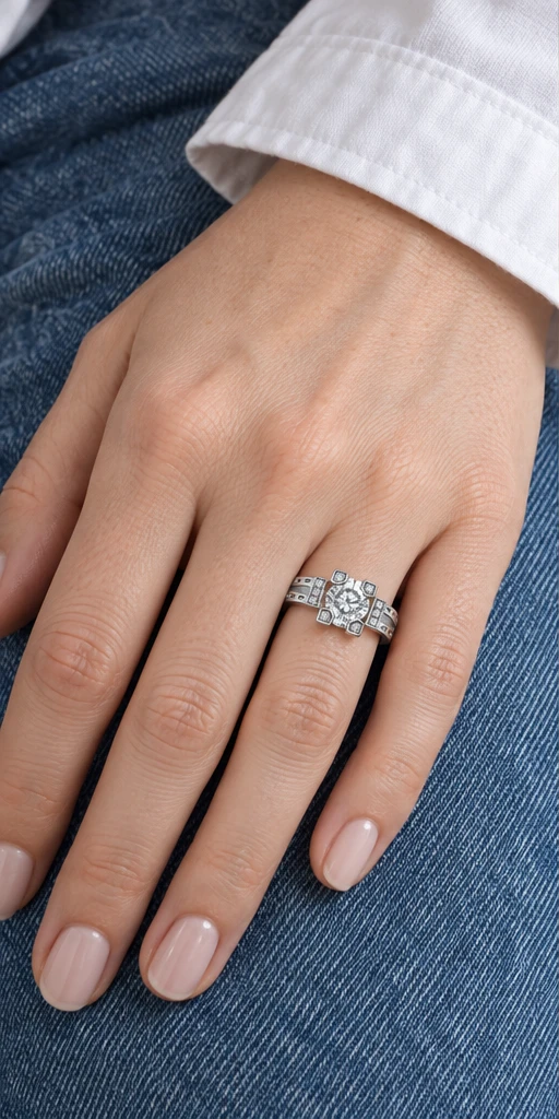 Spire Lab-Grown Diamond Ring — 1 ct styling