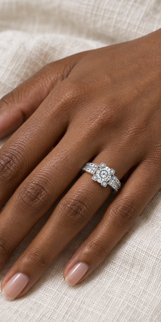 Spire Lab-Grown Diamond Ring — 1 ct editorial styling