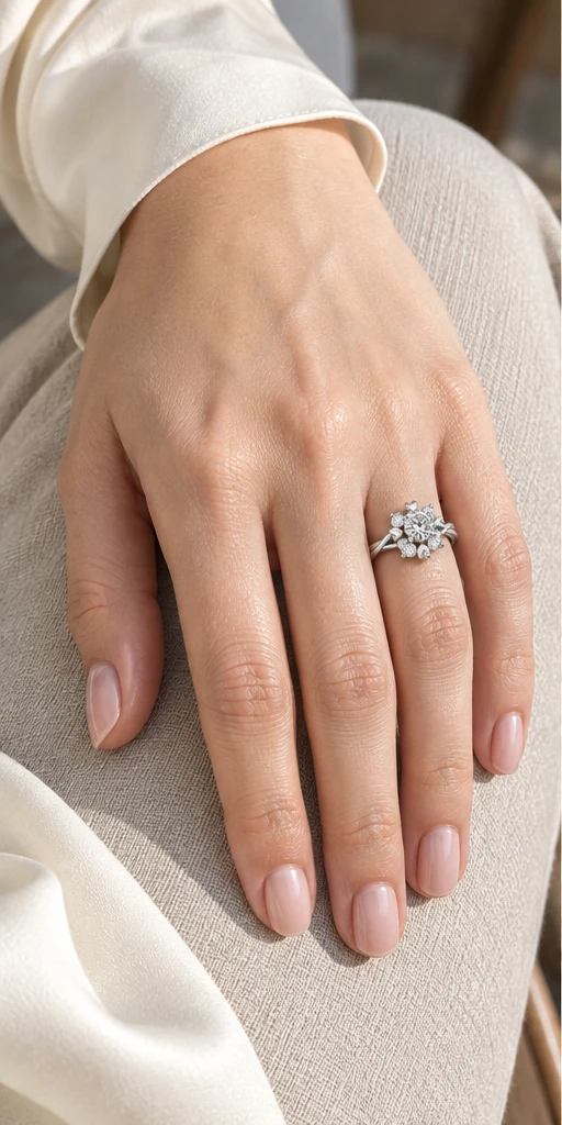 Starflower Lab-Grown Diamond Ring — 1 ct styling