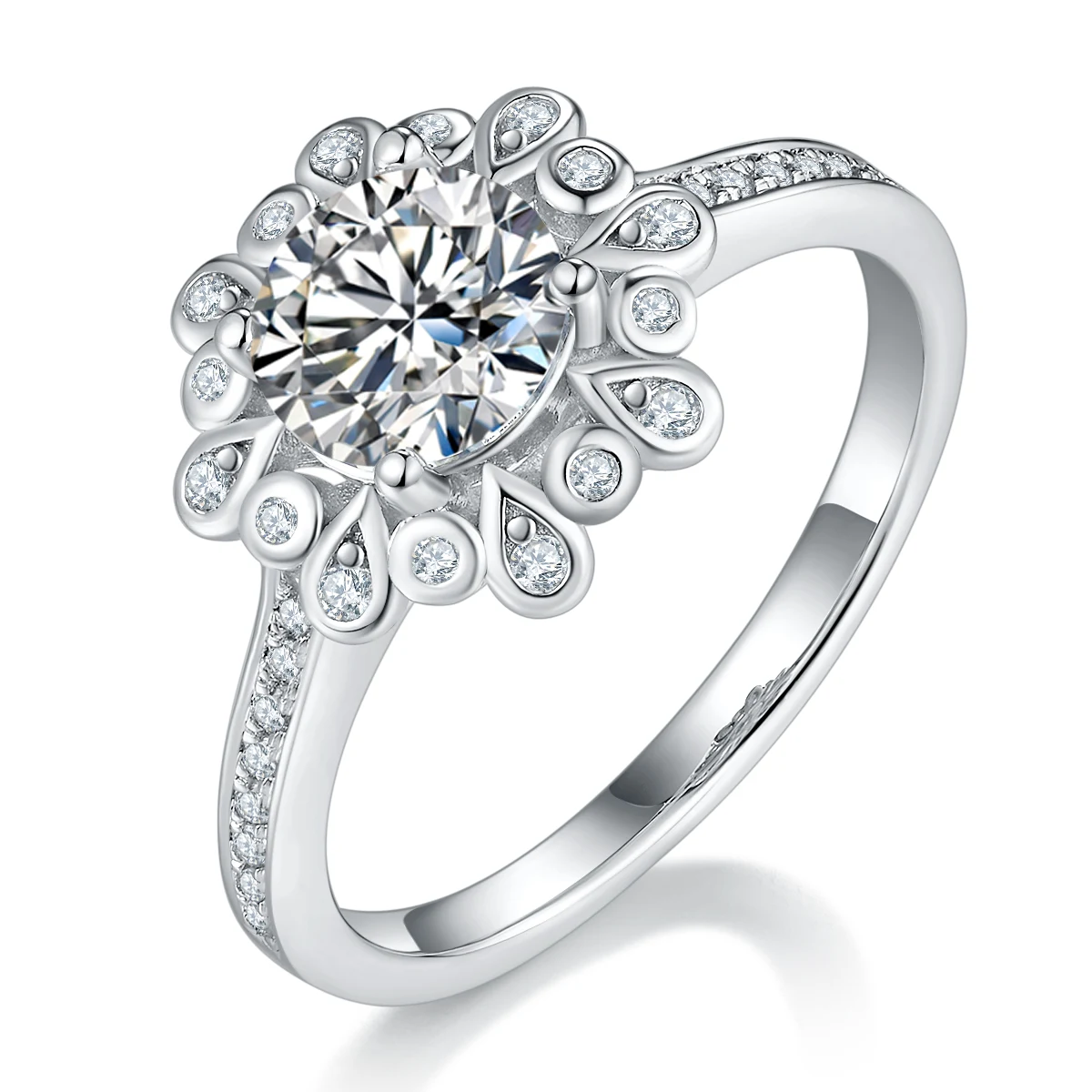 Drape Lab-Grown Diamond Ring — 1 ct — product view 1