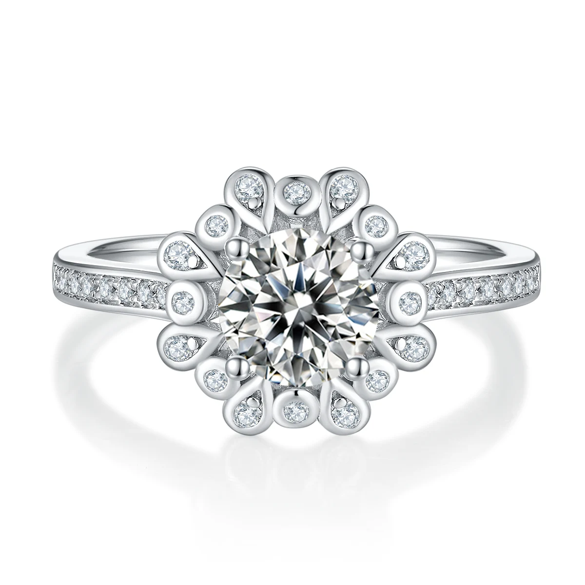 Drape Lab-Grown Diamond Ring — 1 ct — product view 2