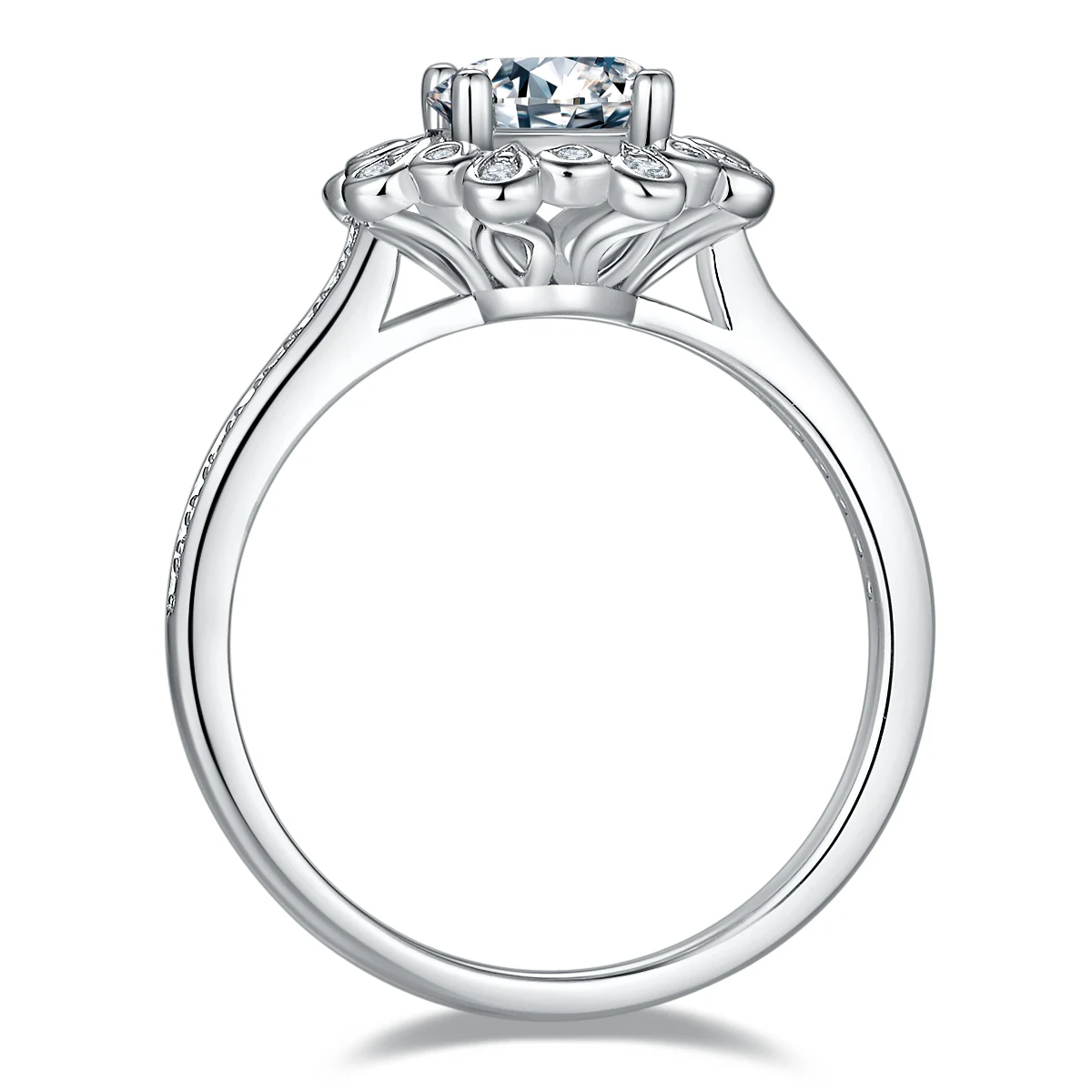 Drape Lab-Grown Diamond Ring — 1 ct — product view 3