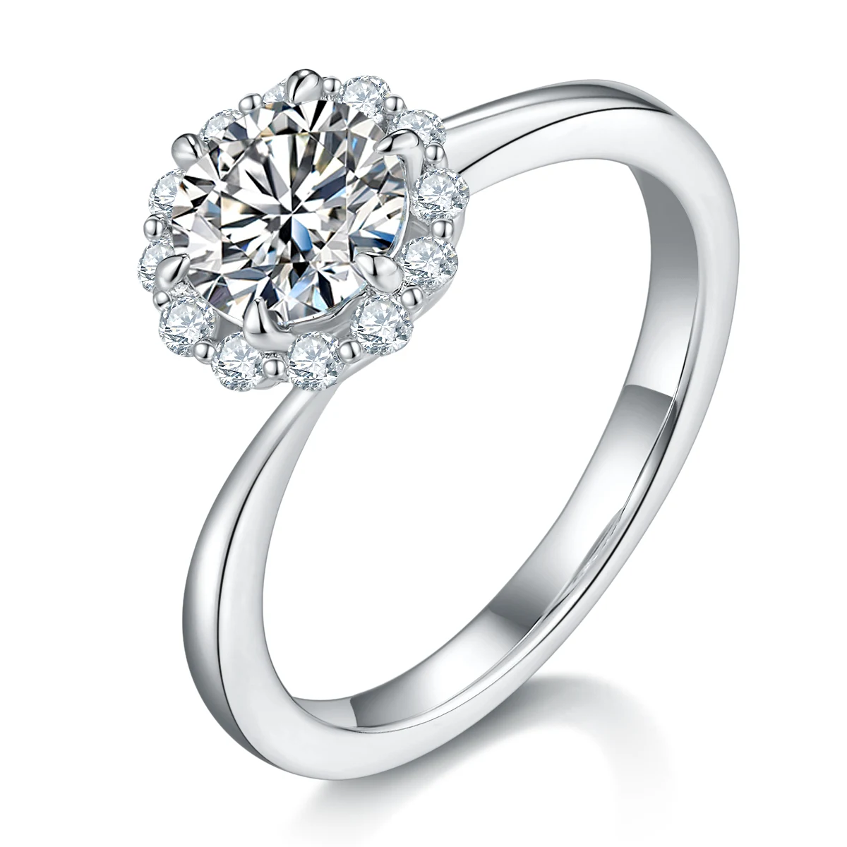 Flame Lab-Grown Diamond Ring — 1 ct — product view 1