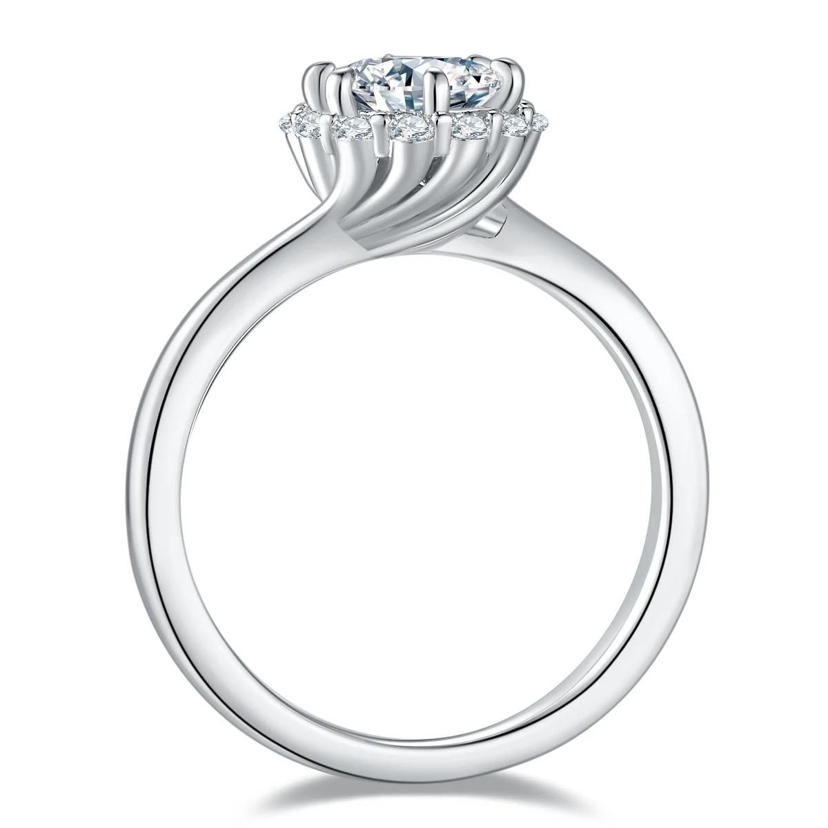 Flame Lab-Grown Diamond Ring — 1 ct — product view 3