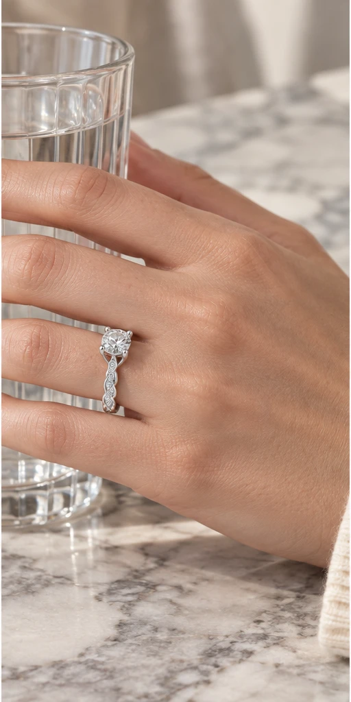 Vow Lab-Grown Diamond Ring — 1 ct editorial styling