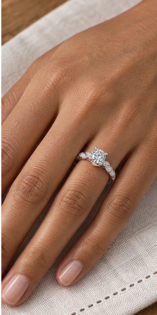 Vow Lab-Grown Diamond Ring — 1 ct editorial styling