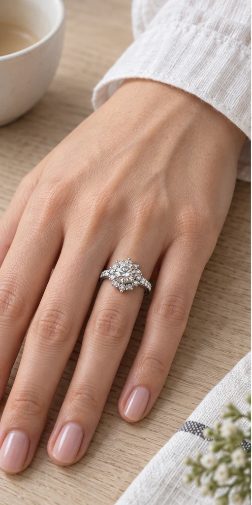 Blossom Lab-Grown Diamond Ring — 1 ct styling