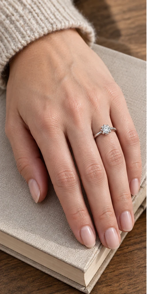 Snowflake Lab-Grown Diamond Ring — 0.5 ct styling