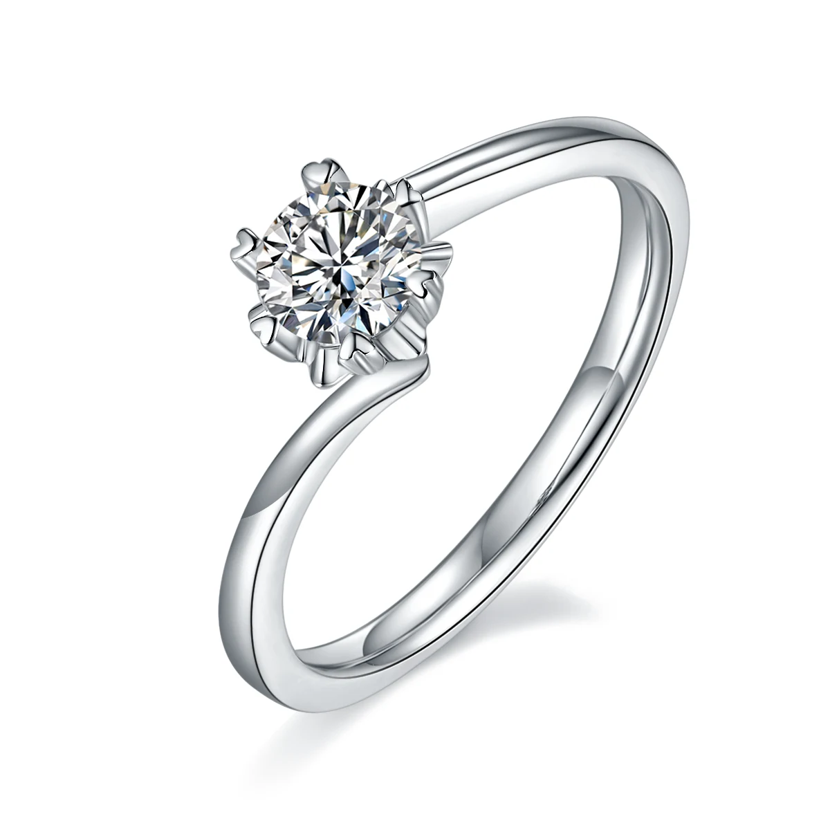 Snowflake Twist Lab-Grown Diamond Ring — 0.5 ct — product view 1