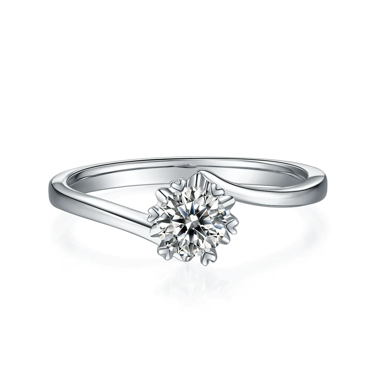 Snowflake Twist Lab-Grown Diamond Ring — 0.5 ct — product view 2