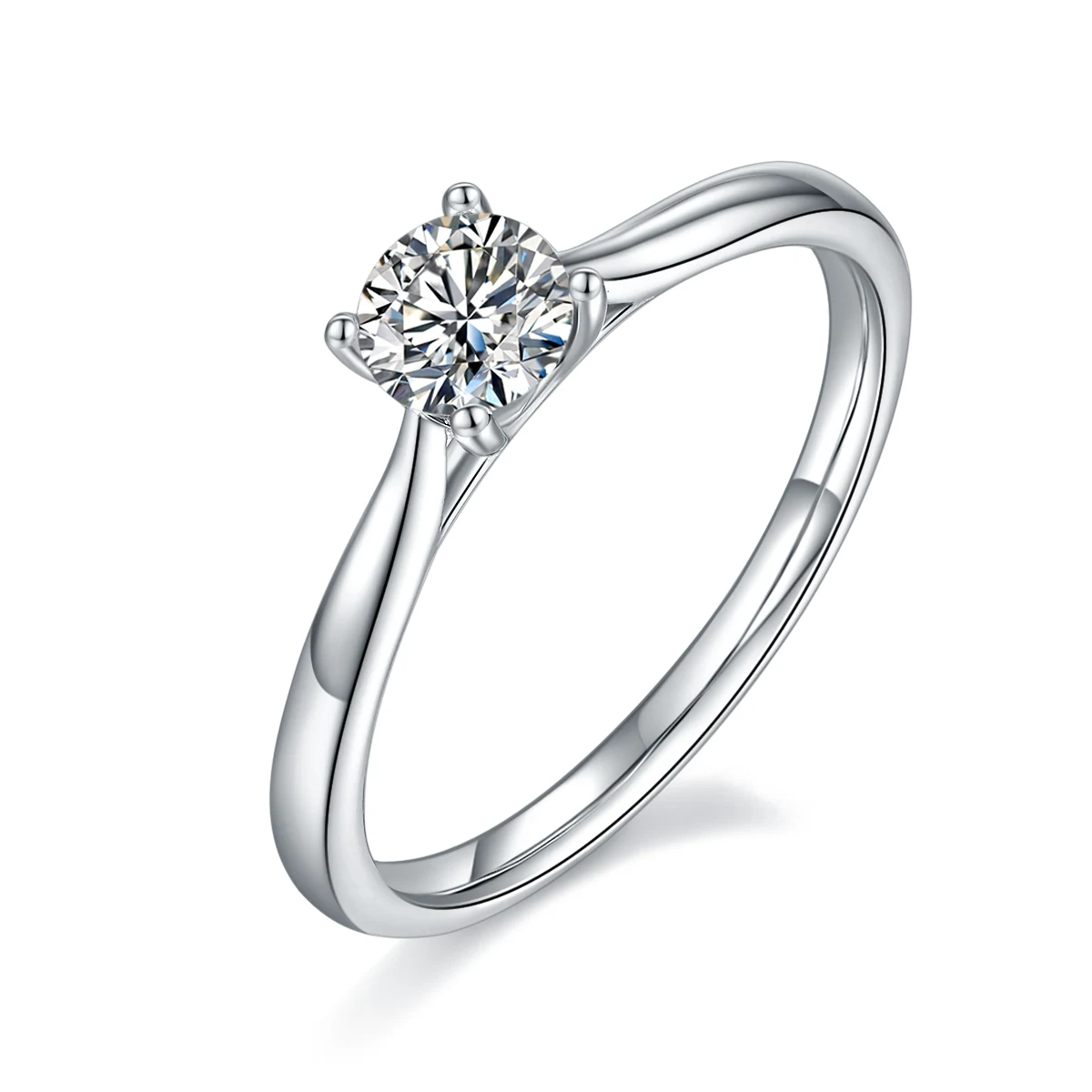 Four-Prong Lab-Grown Diamond Ring — 0.5 ct — product view 1