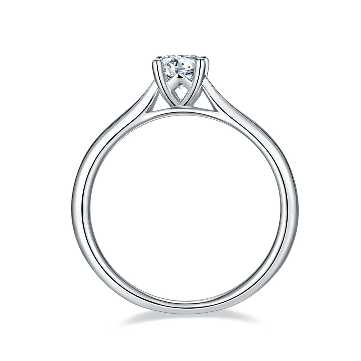 Four-Prong Lab-Grown Diamond Ring — 0.5 ct — product view 3
