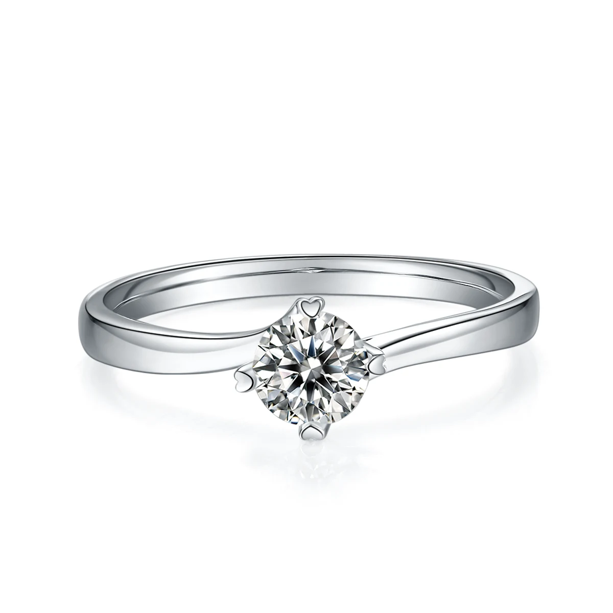 Four-Prong Twist Lab-Grown Diamond Ring — 0.5 ct — product view 2