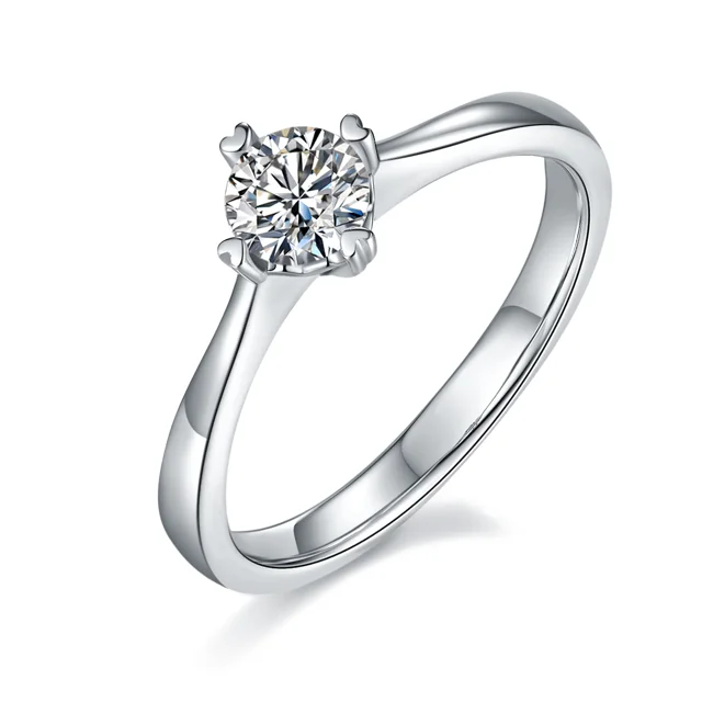 Four-Prong Lab-Grown Diamond Ring — 0.5 ct