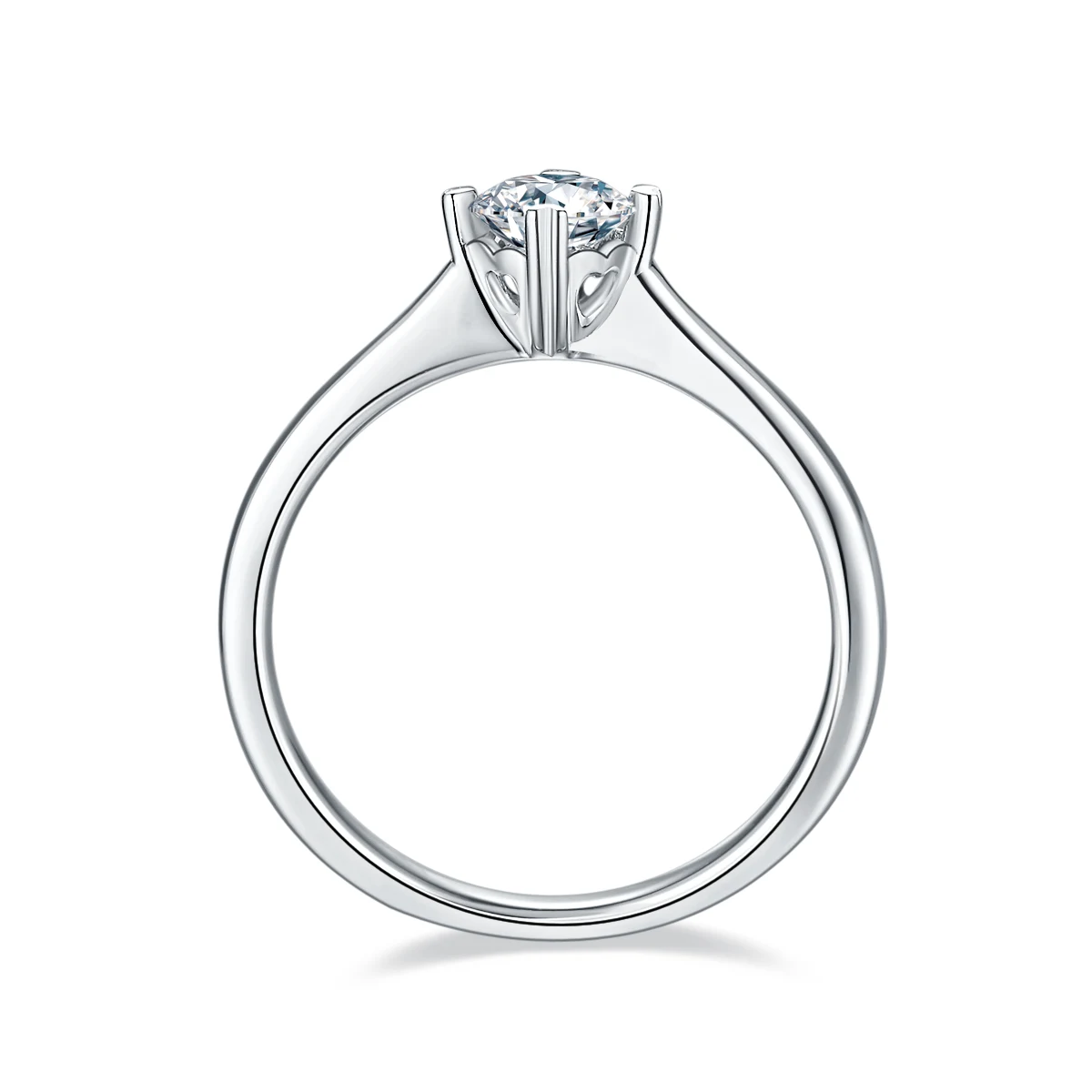 Four-Prong Lab-Grown Diamond Ring — 0.5 ct — product view 3