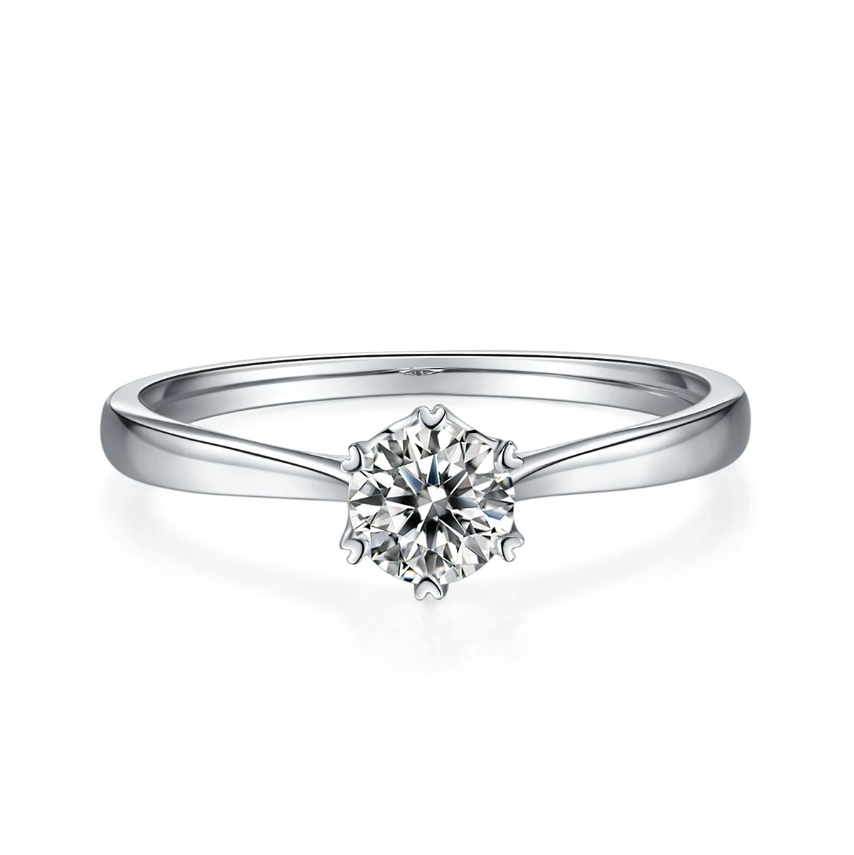 Six-Prong Lab-Grown Diamond Ring — 0.5 ct — product view 2