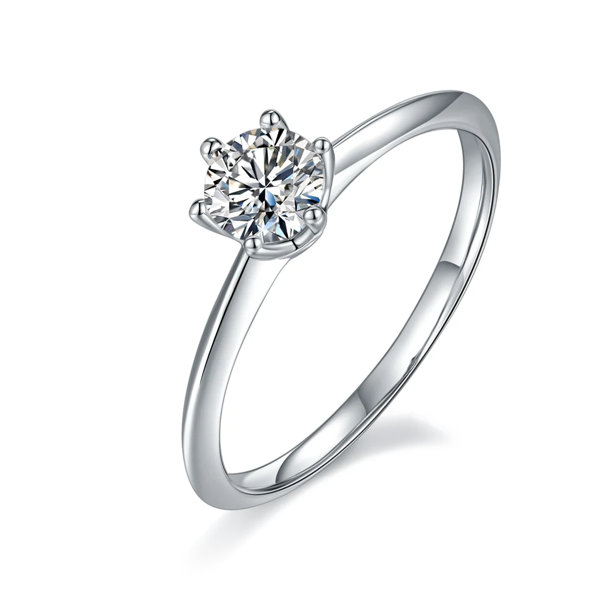 Six-Prong Lab-Grown Diamond Ring — 0.5 ct — product view 1