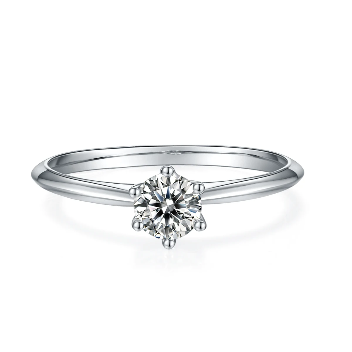 Six-Prong Lab-Grown Diamond Ring — 0.5 ct — product view 2