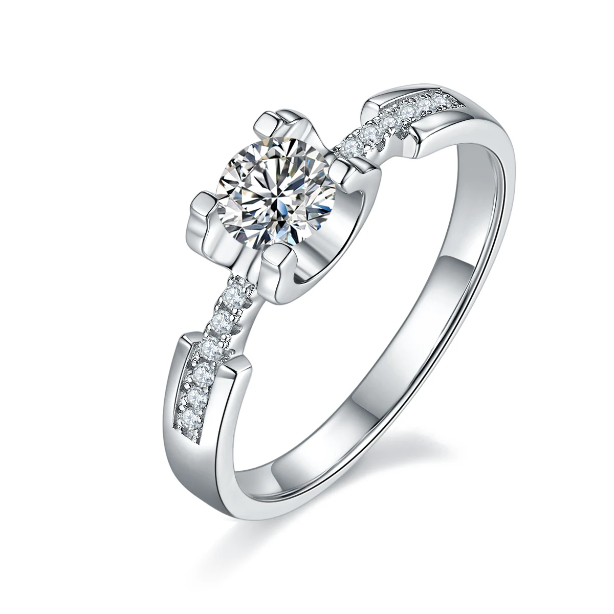 Tulip Accent Lab-Grown Diamond Ring — 0.5 ct — product view 1