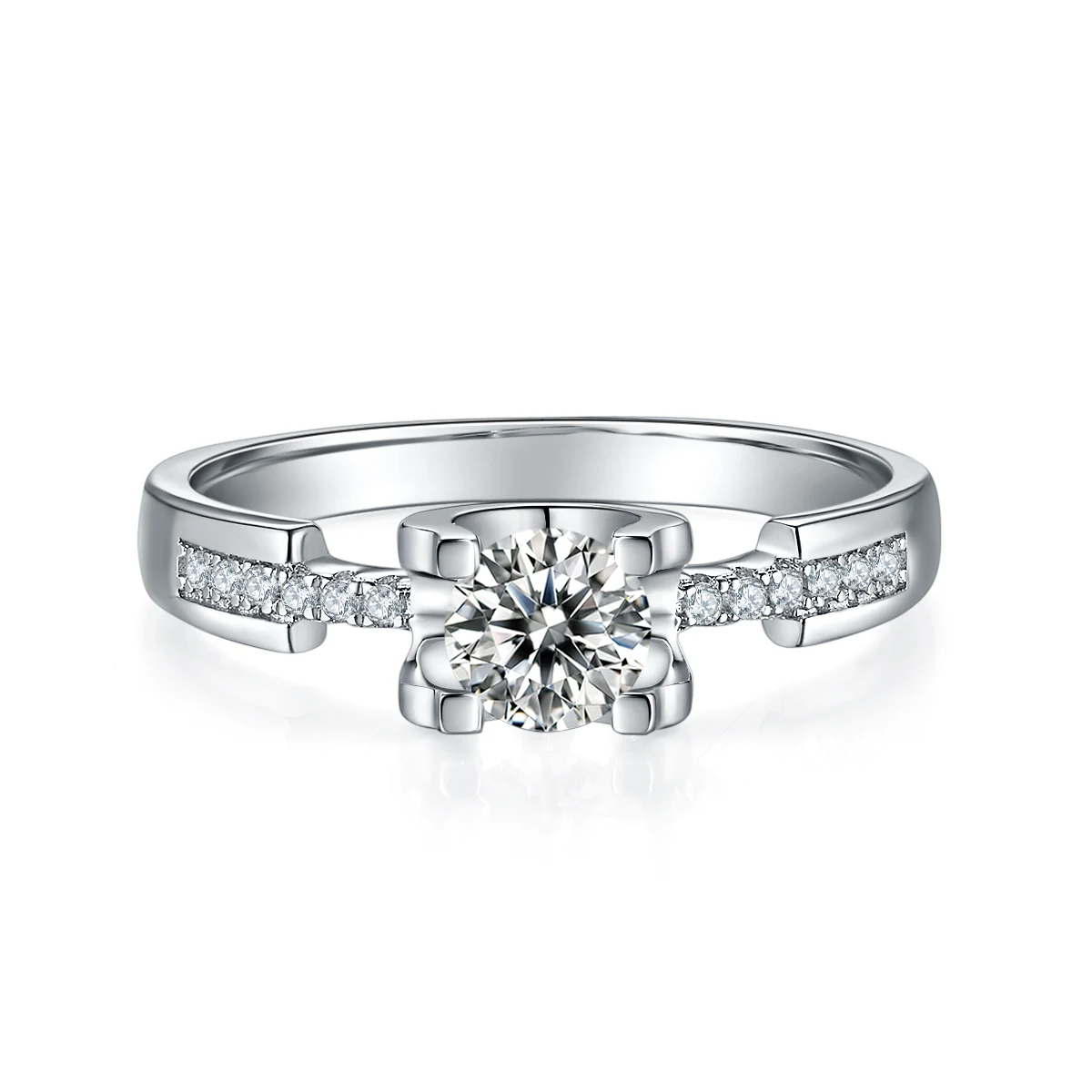 Tulip Accent Lab-Grown Diamond Ring — 0.5 ct — product view 2