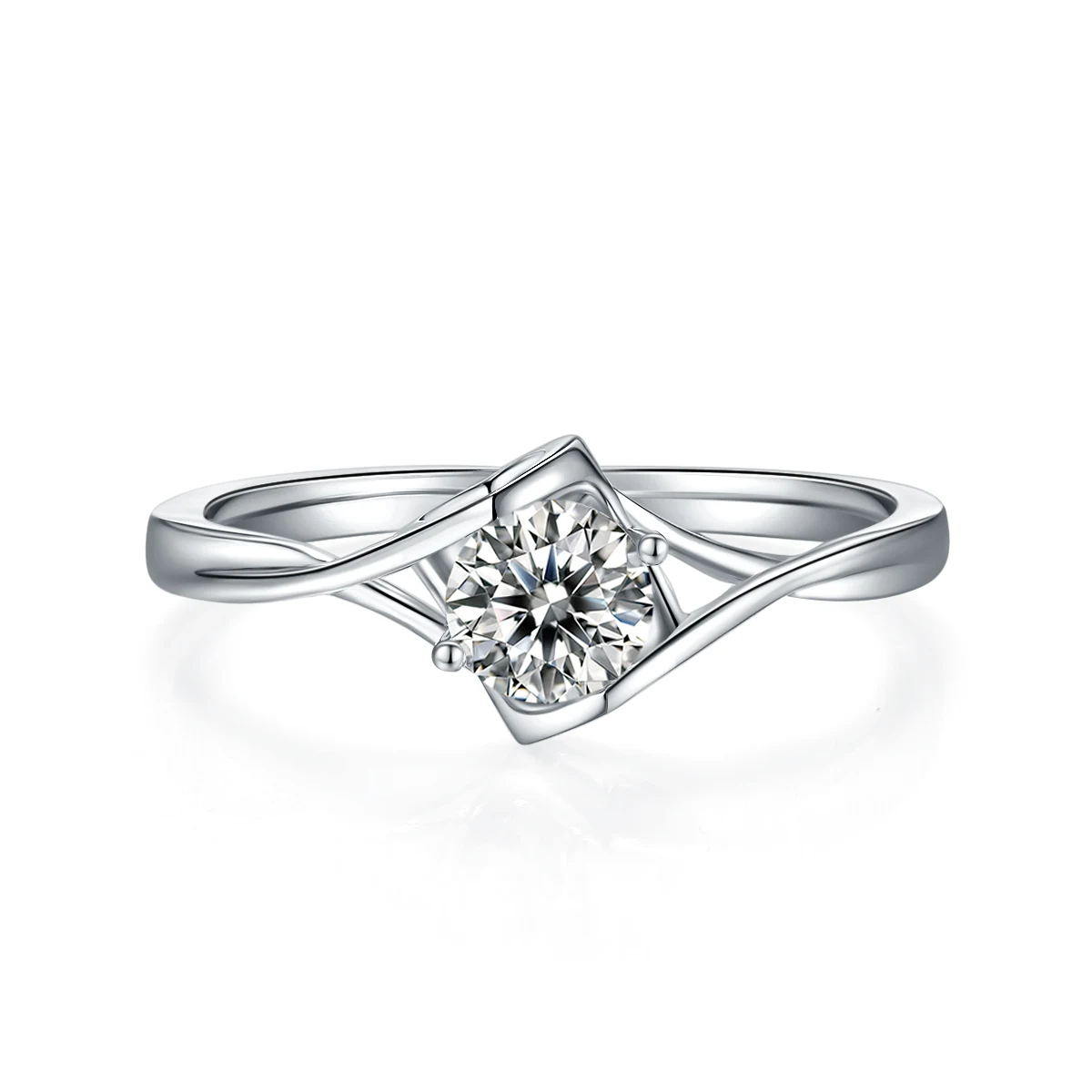 Angel Kiss Twist Lab-Grown Diamond Ring — 0.5 ct — product view 2