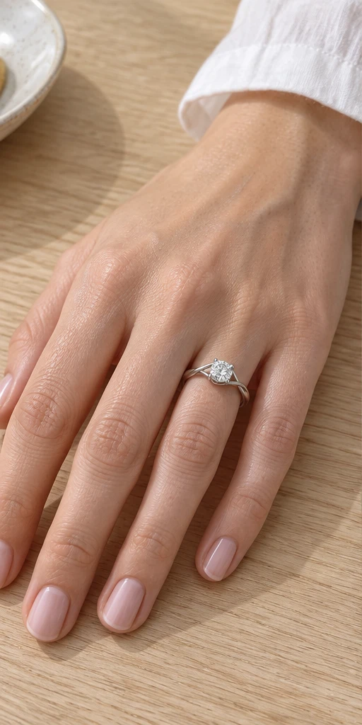 Angel Kiss Twist Lab-Grown Diamond Ring — 0.5 ct styling