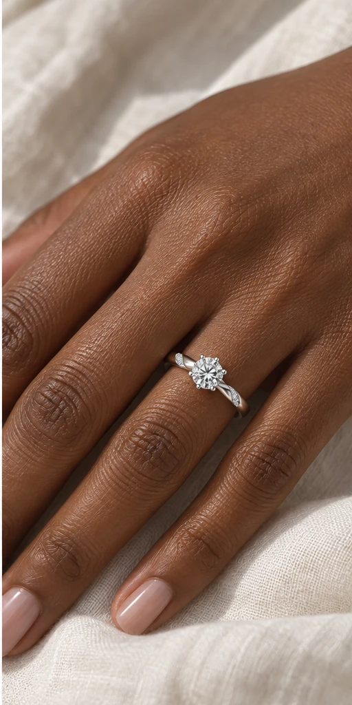 Radiance Accent Lab-Grown Diamond Ring — 0.5 ct editorial styling