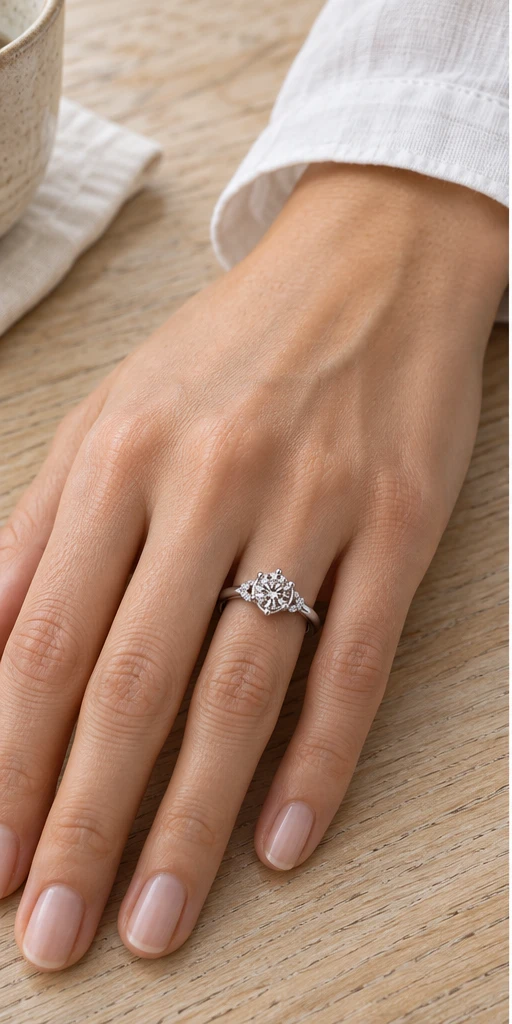 0.5 ct Coronation Diamond Ring styling
