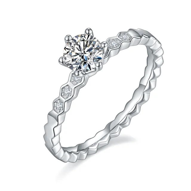 Honeycomb Lab-Grown Diamond Ring — 0.5 ct