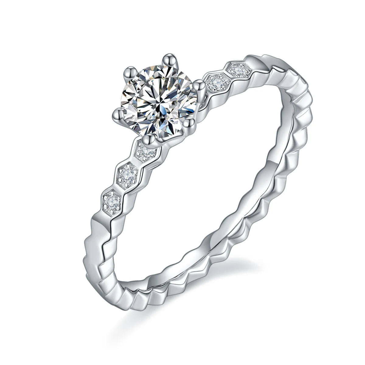 Honeycomb Lab-Grown Diamond Ring — 0.5 ct — product view 1