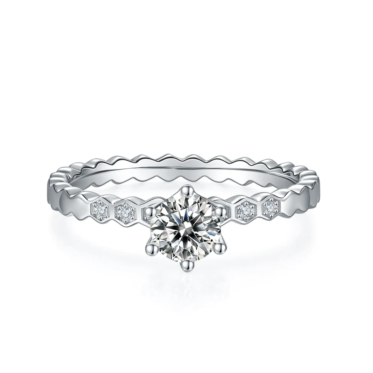 Honeycomb Lab-Grown Diamond Ring — 0.5 ct — product view 2