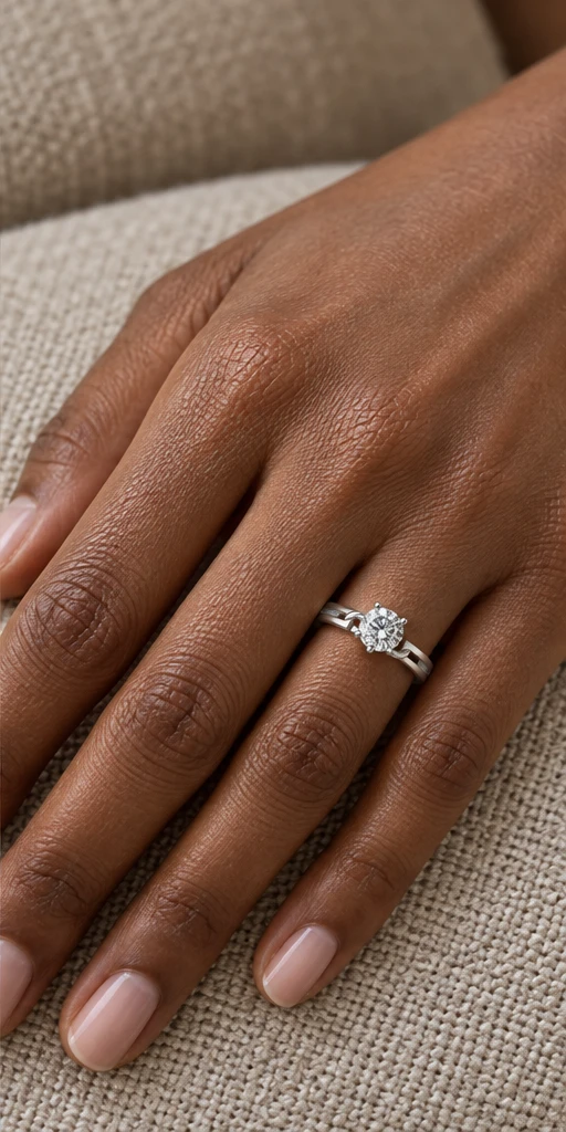 Twist Lab-Grown Diamond Ring — 0.5 ct editorial styling