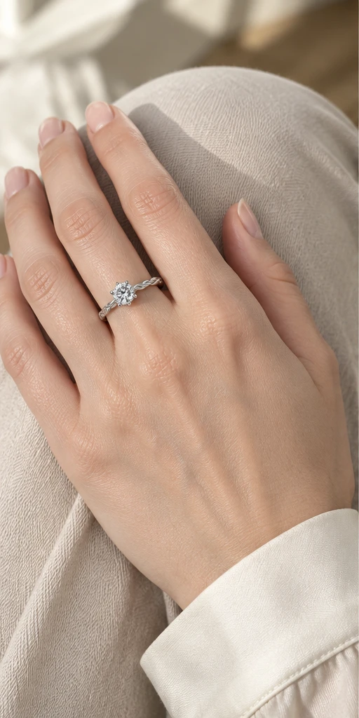 Vine Lab-Grown Diamond Ring — 0.5 ct styling