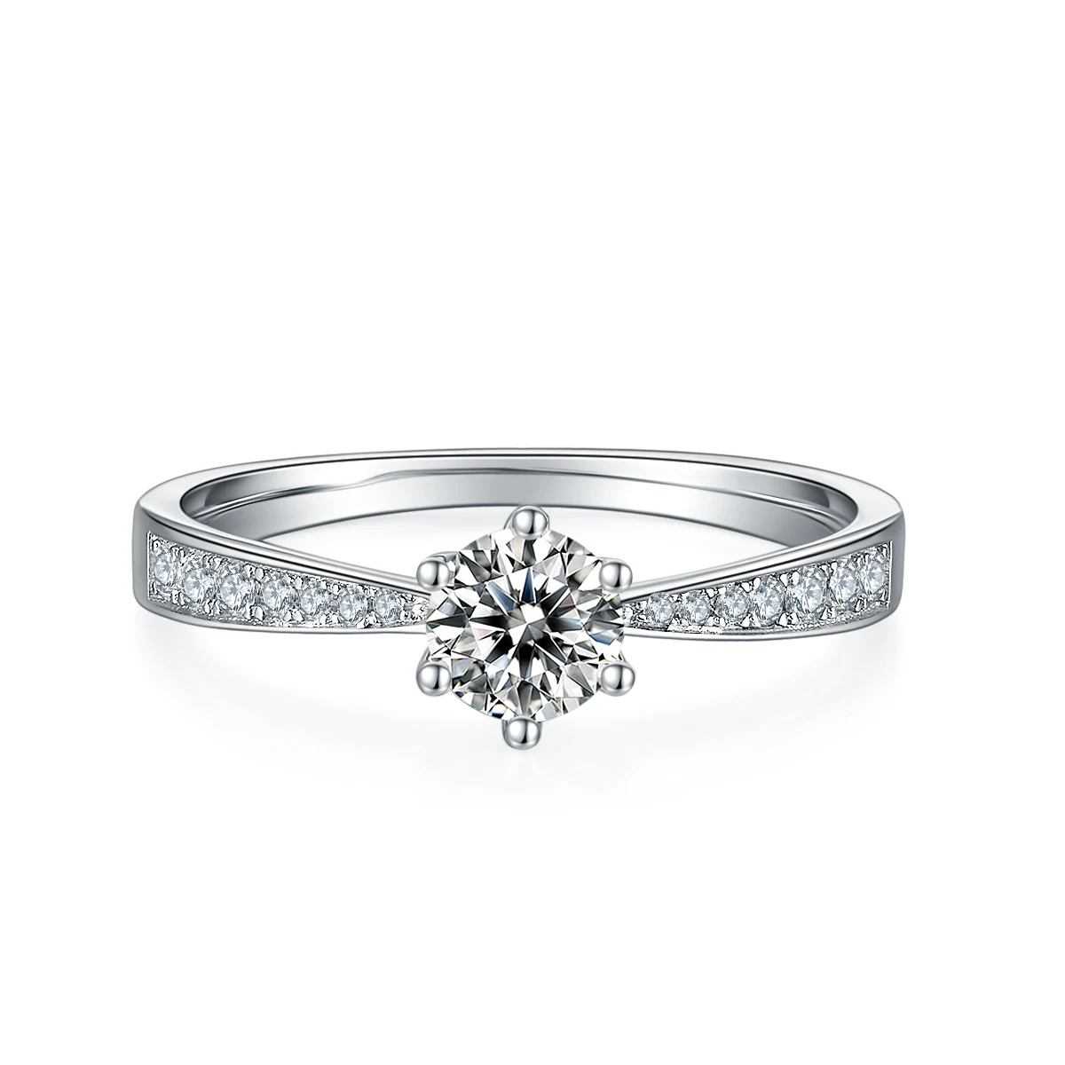 Fluid Accent Lab-Grown Diamond Ring — 0.5 ct — product view 2